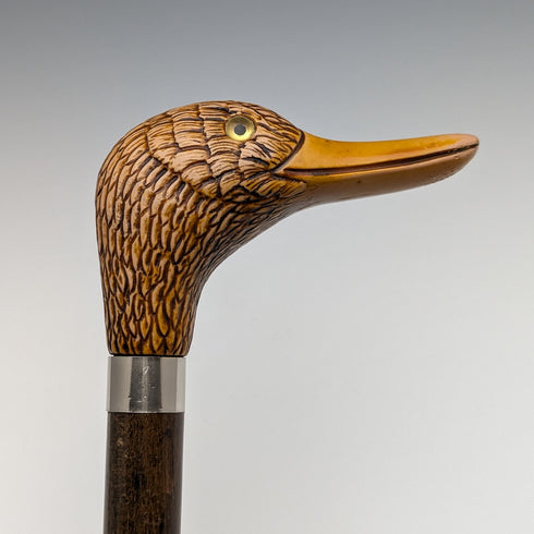 英國復古男用藤樹脂鴨頭手柄 91 厘米